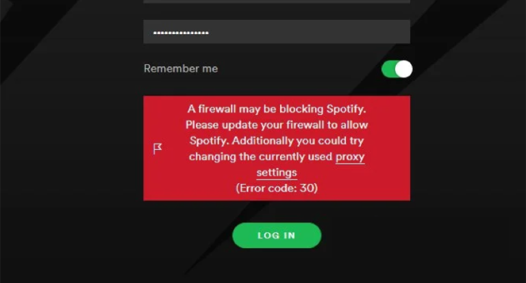 fix Spotify error code 30