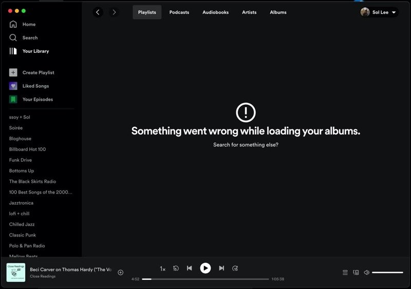 Spotify not working